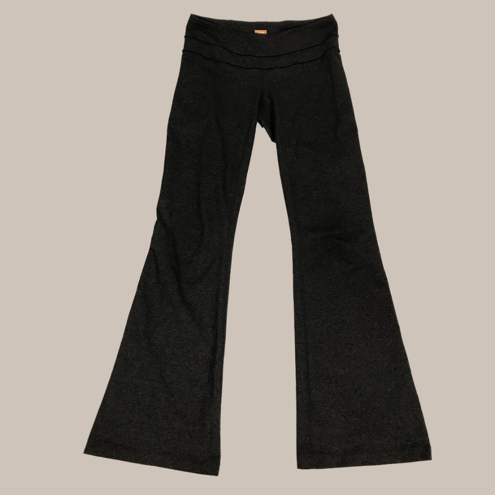 Lucy Women Dark Heather Grey Yoga Pants Size S
